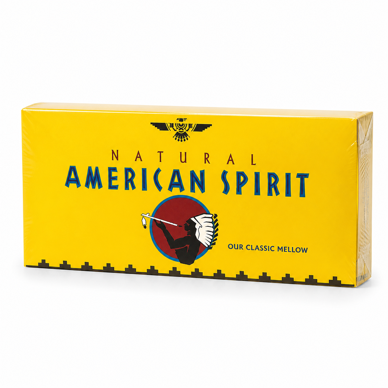 Natural American Spirit Yellow sealed cigarette carton